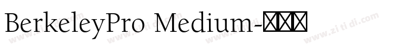 BerkeleyPro Medium字体转换 BerkeleyPro Medium字体转换